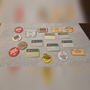 Vintage Safeway Employee Pins & Name Badges Lot – Grocery Store Memorabilia
